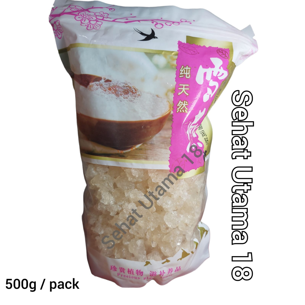 

Snow Bird Nest Xue Yan 50 Gram / Tragacanth Gum / Sarang Burung Salju / Snow Swallow Nest 雪燕 Kualitas Bagus Asli Import