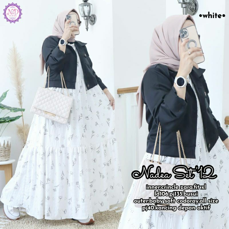 NADEA SET #12 ORIGINAL N&D FASHION - SETELAN OUTER INNER DRESS KEKINIAN BEST SELLER