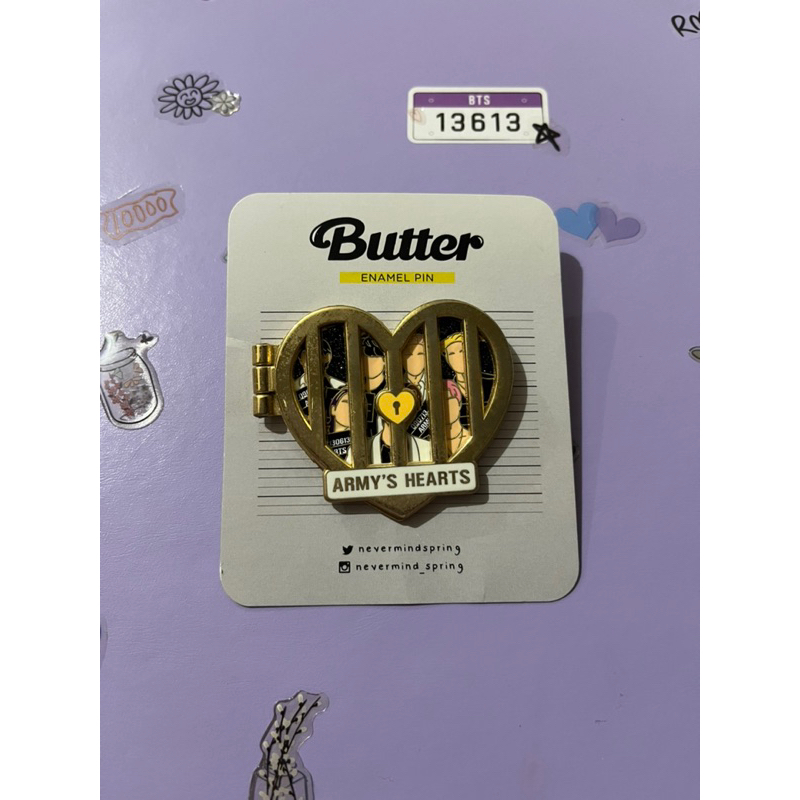 ENAMEL PIN BTS BUTTER