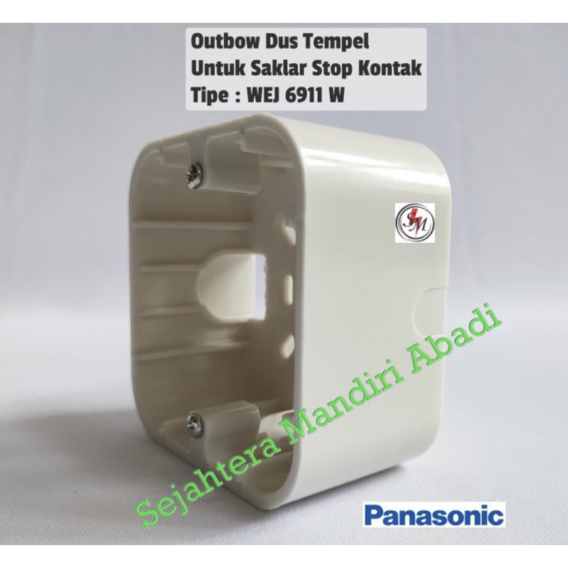Outbow Dus Outbow Panasonic Putih White WEJ6911W Tempel Saklar StopKontak