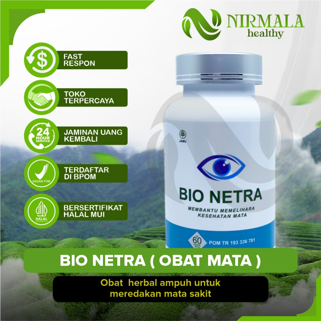 BIO NETRA Kapsul Herbal Katarak Minus Glukoma Kapsul Mata