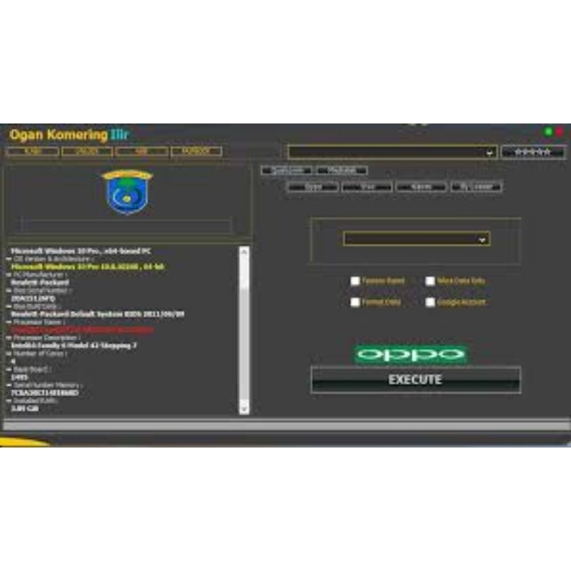 Unlock Tool Ogan komering Unlock tool