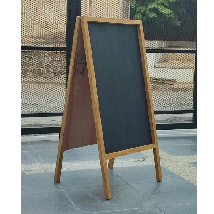 

Papan Tulis Kapur Black Board 2 Muka / 2 Sisi Kayu Tebal Anti Angin Ukuran 50 x 100