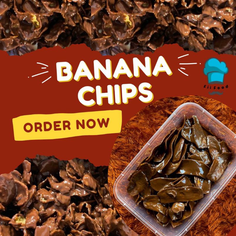 

BANANA CHIPS / KERIPIK PISANG GORENG COKLAT LUMER by Fii Food