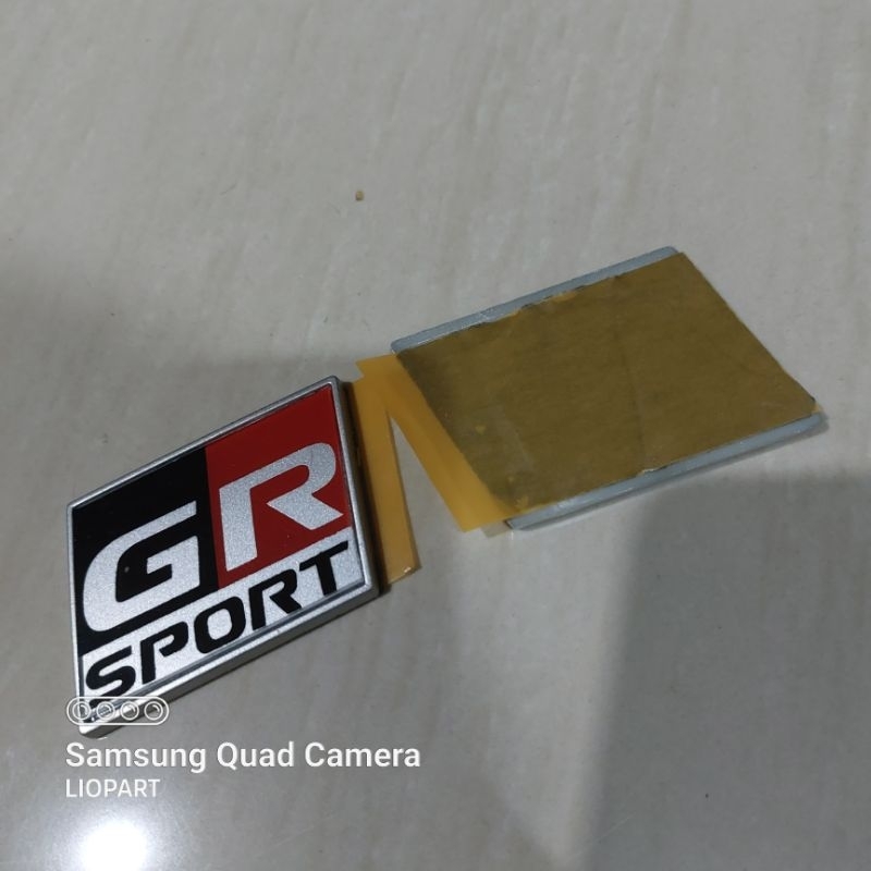 EMBLEM LOGO TULISAN  GR SPORT ORIGINAL