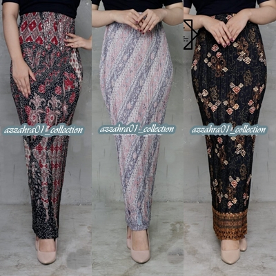 ROK PLISKET BATIK / ROK PLISKET / BAWAHAN KEBAYA / ROK KEBAYA / ROK WISUDA / LARAS UNGU BSW
