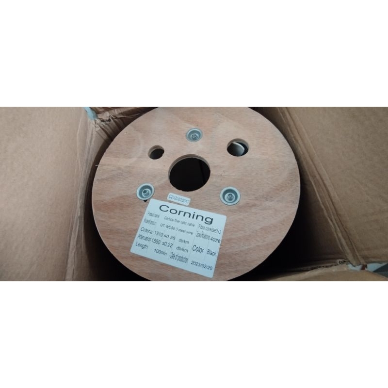kabel fo 4 core 3 seling dropcore Corning 1km