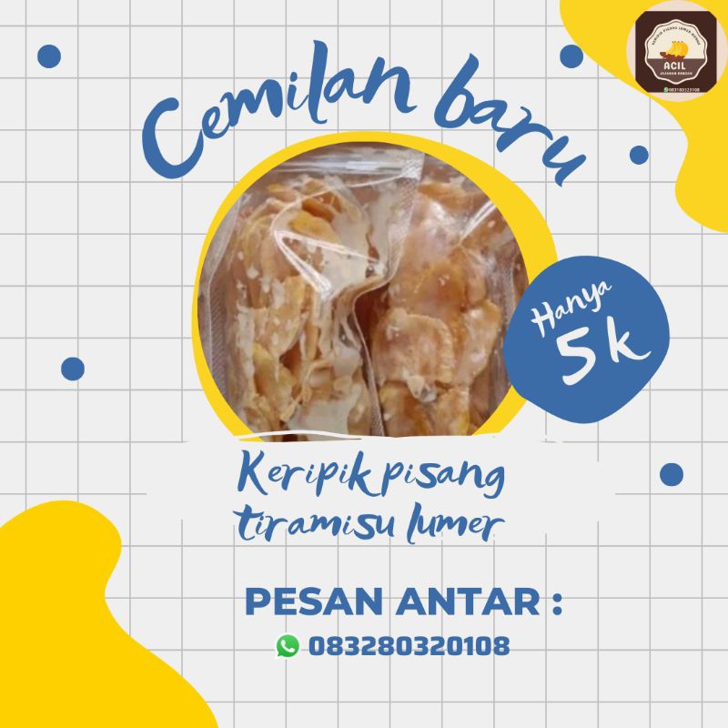 

keripik pisang tiramisu wenakk