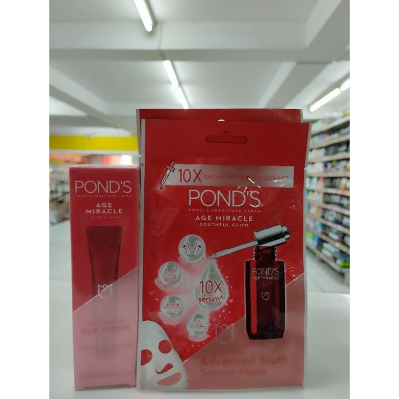 Ponds Age Miracle Eye Cream serum free Mask 15gr