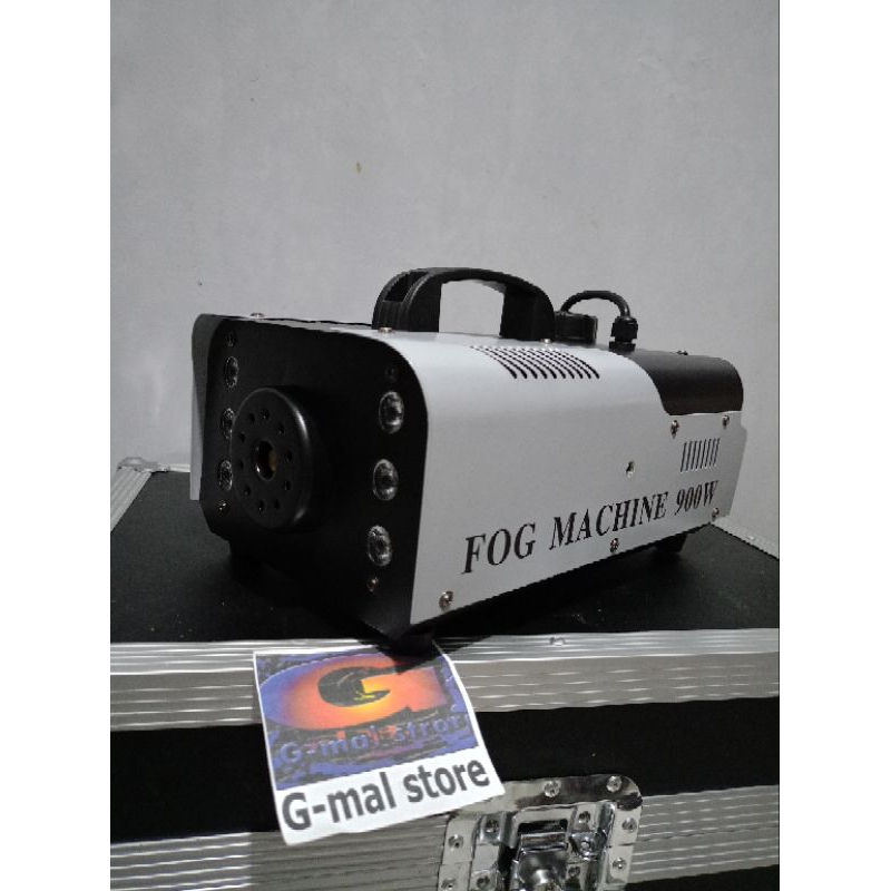 mesin asap panggung smoke mchine 900watt / alat fogging dengan 6 Lampu LED