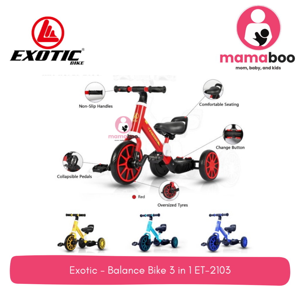 Exotic - Balance Bike 3 in 1 ET-2103