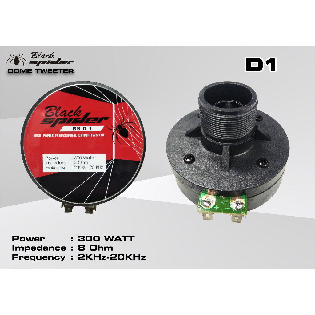 Driver Tweeter Black spider D 1