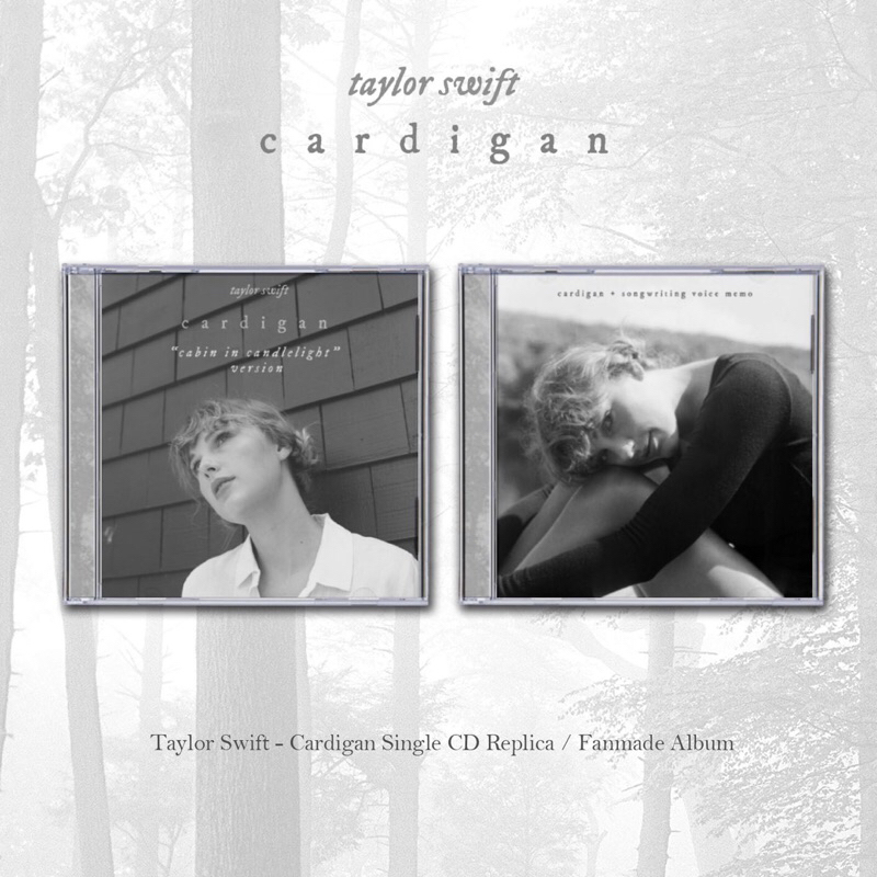 TAYLOR SWIFT - CARDIGAN SINGLE CD ALBUM . FANMADE / REPLICA ALBUM , TAYLOR SWIFT CD , TAYLOR SWIFT A