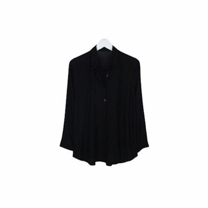 BAJU ATASAN KEMEJA POLOS WANITA CASUAL