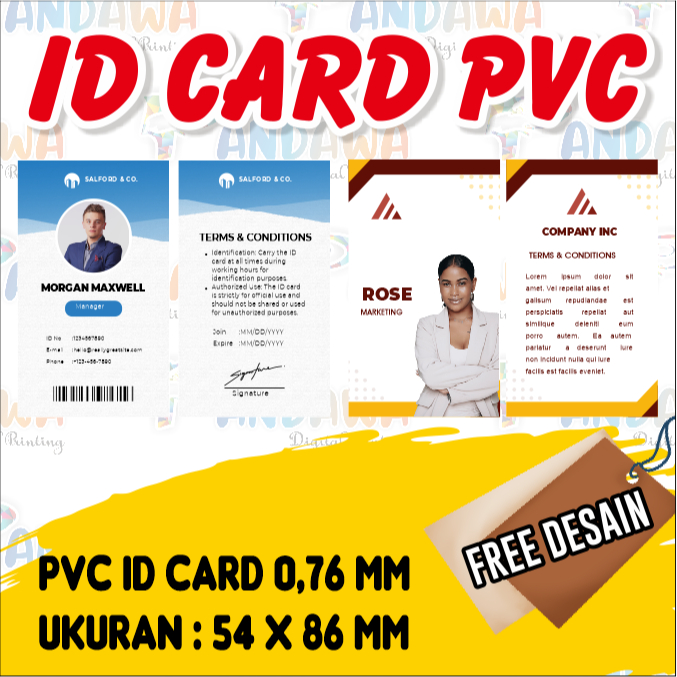 

Cetak Id Card , Custom Desain