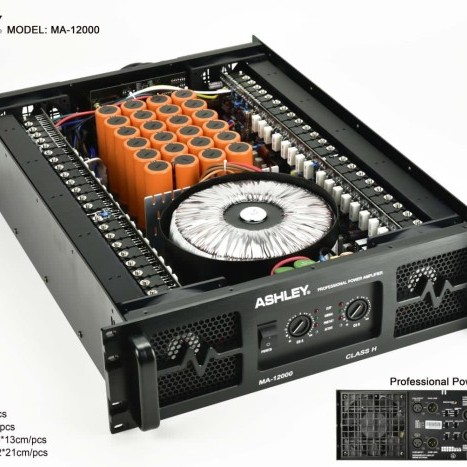 POWER AMPLIFIER ma 12000 POWER AMPLI ASHLEY MA 12000 MA12000 CLASS H ORIGINAL