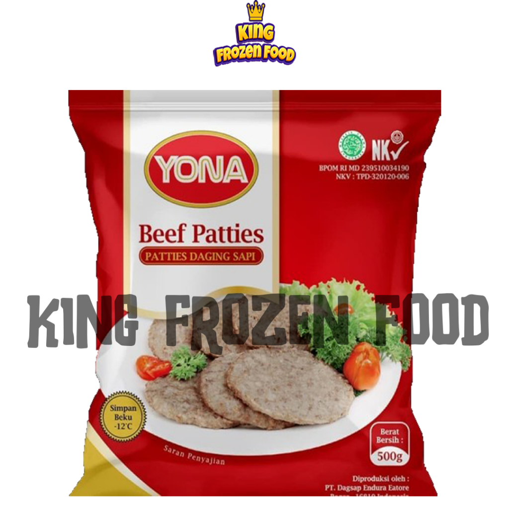 

Yona Beef Patties/Patties Daging Sapi 500Gram