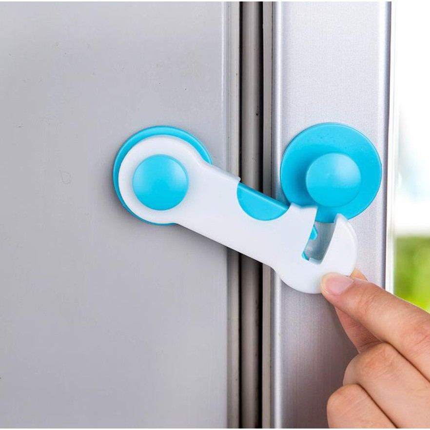 Pengaman LACI lemari pintu perabotan dari baby lock brand / Pengait Laci Safety Lock