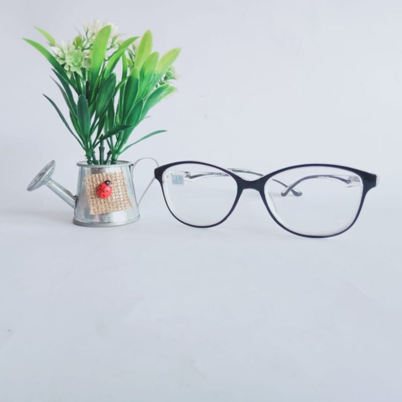 KMLJ-2. kacamata minus. Lensa Bening. Corvette ORI. ukuran sd minus -8.00