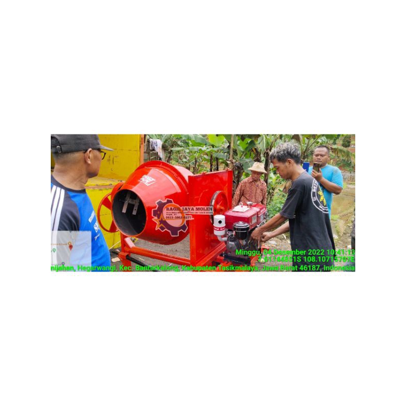 Mesin Molen Mini Cor Beton Semen 500 Liter Ragil Jaya Molen