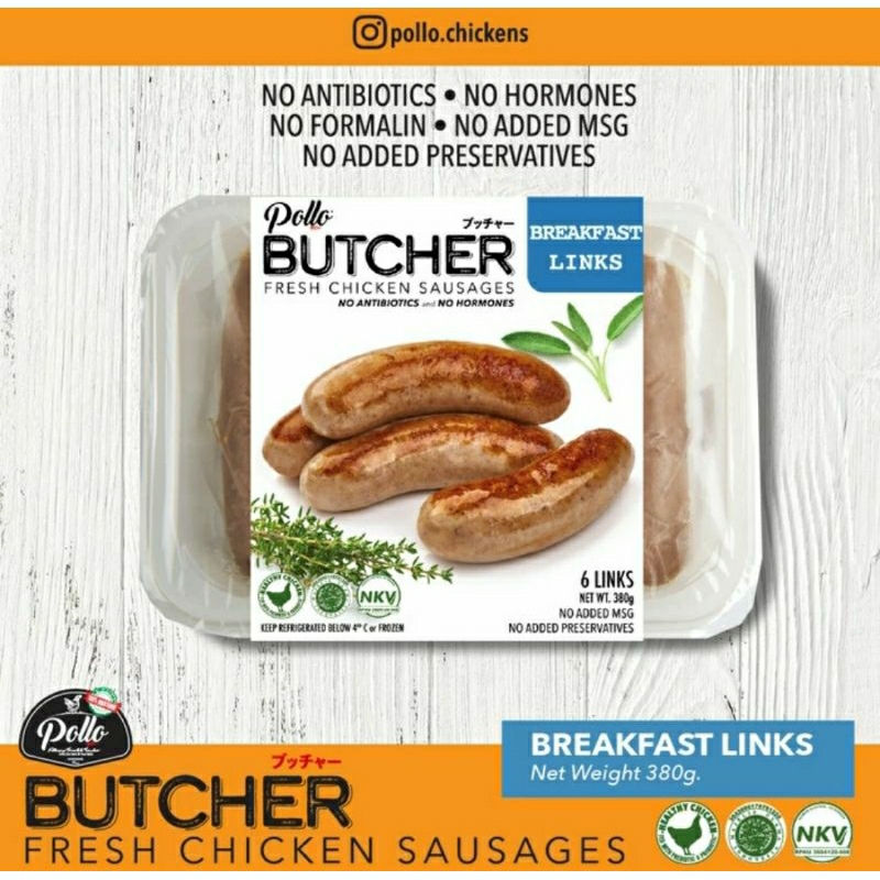 

sosis Pollo Butcher Breakfast Links 380 gr
