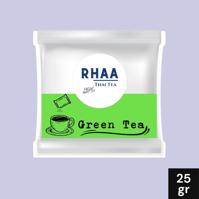 

RTT Bubuk Minuman Rasa Green Tea Instant Drink Powder Kemasan sachet 25 Gram