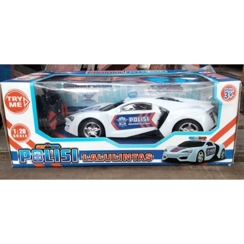Mobil remot polisi mainan anak-anak