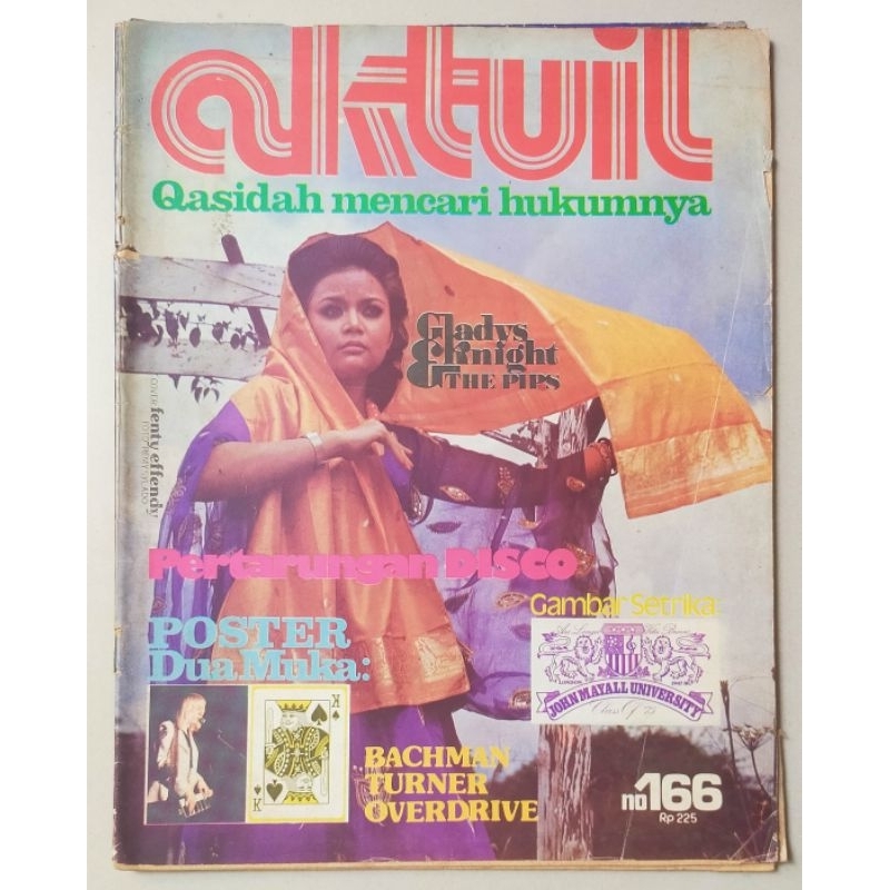 Majalah lawas AKTUIL No.166 April 1975 : Fenty Effendy - Elvis P - Ucok AKA