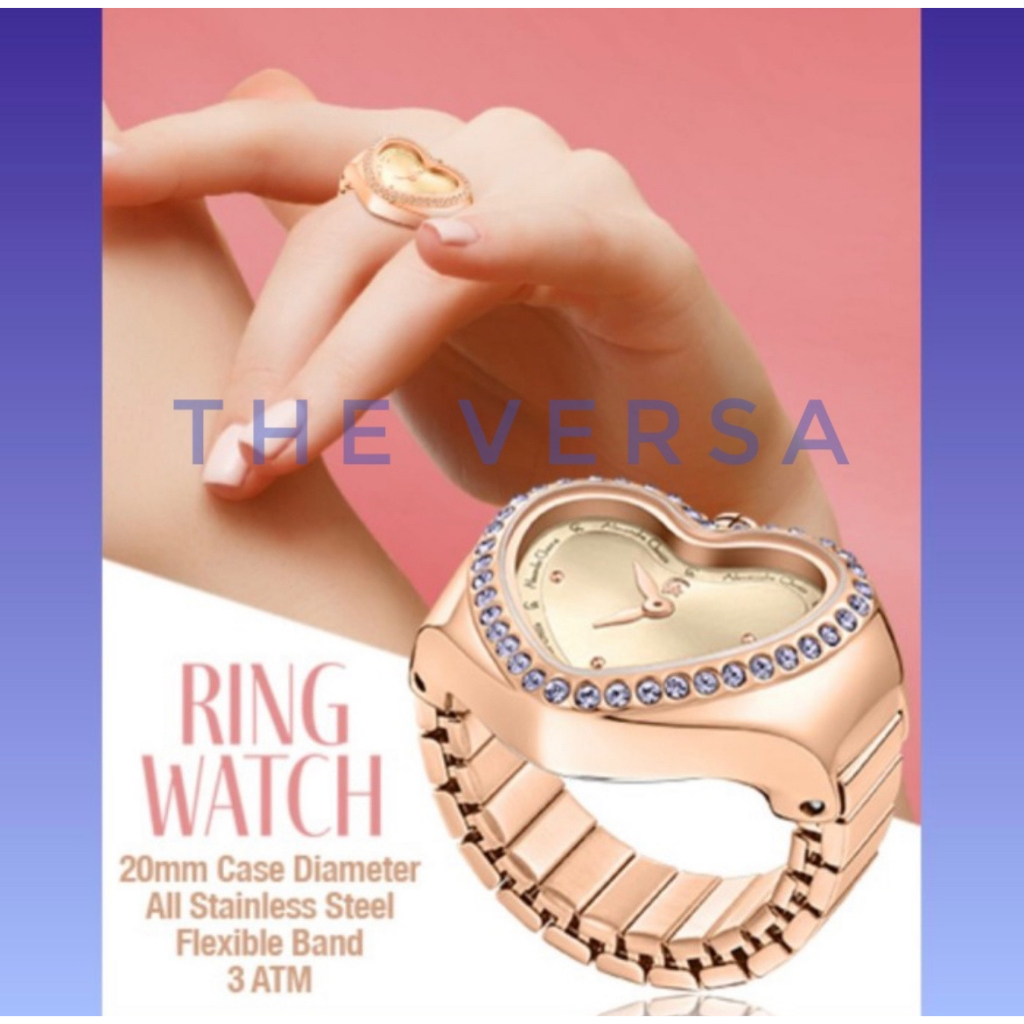 ALEXANDRE CHRISTIE AC 2B05 ROSEGOLD PURPLE DIAMOND JAM CINCIN ORIGINAL