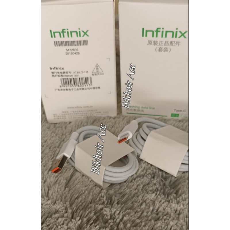Kabel Data Infinix Original Type-C Fast charging Charger Infinix Note 8 Zero 5 Note 11