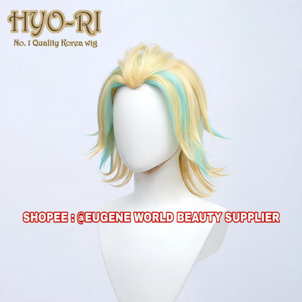 READY STOCK - RAMBUT PALSU FULL WIG COSPLAY ANIME TOKYO REVENGERS WIG RINDOU HAITANI WIG RINDO HAITA