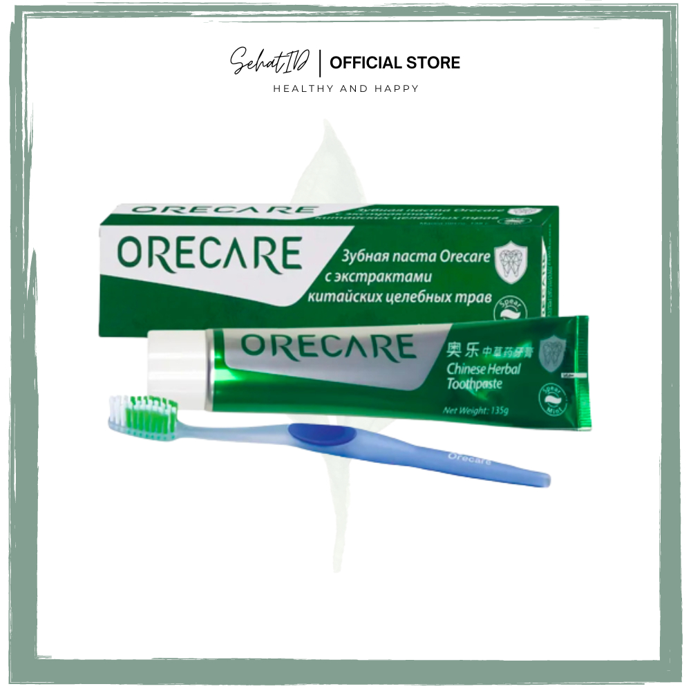 ORECARE ( Pemutih gigi, Penumbuh gigi berlubang ) 100% ORIGINAL Herbal Alami
