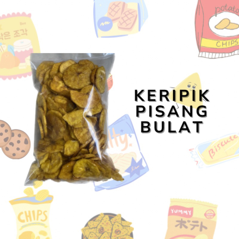 

Keripik Pisang Bulat - Keripik Pisang Manis - Oleh Oleh Surabaya - Homiesnack