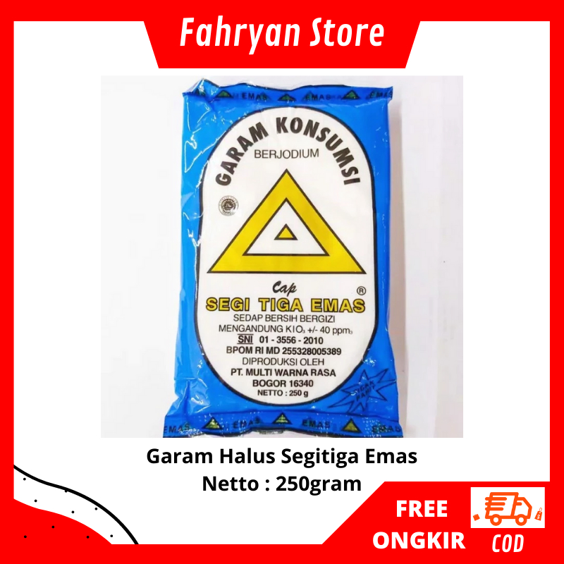 

Garam Segitiga Emas 250Gram