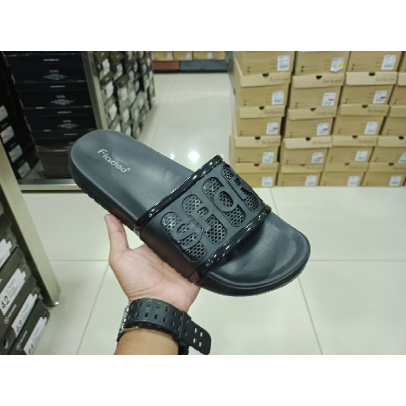 Sandal Karet/Sandal Fladeo/Sandal Selop/Sandal pria logo fladeo