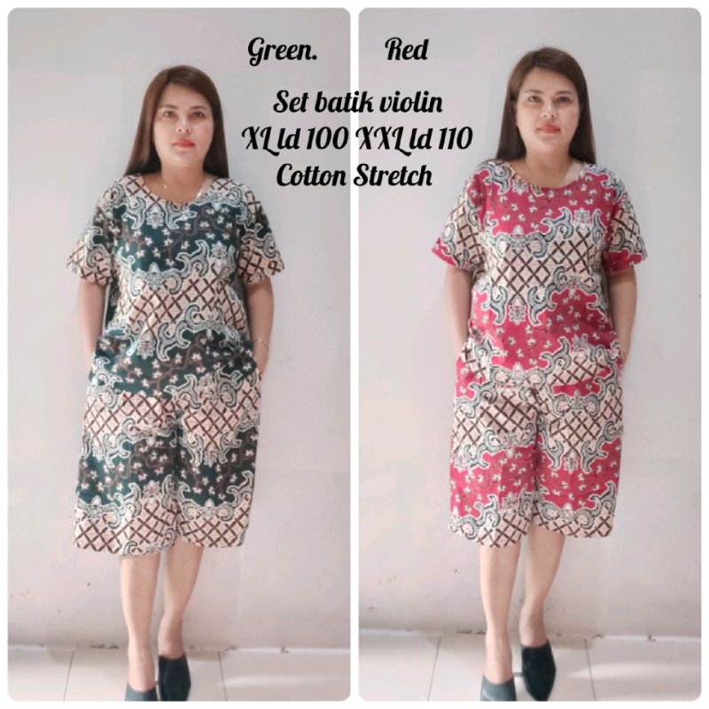 setelan batik violin