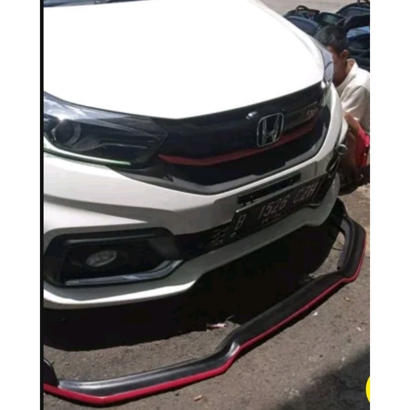 front lips bumper winglet depan mobilio rs 2016-2019