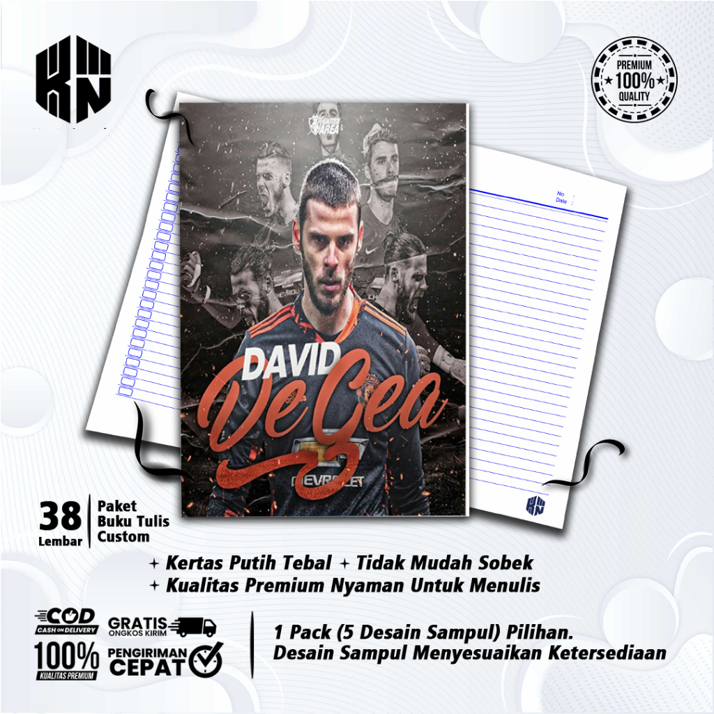 

Buku Tulis Sekolah Custom Tema Sepak Bola DEA GHEA Bergaris 38 Lembar 1 Pak Isi 5 Buku/ Buku Tulis Anime/ Buku Aesthetic/ Buku Catatan