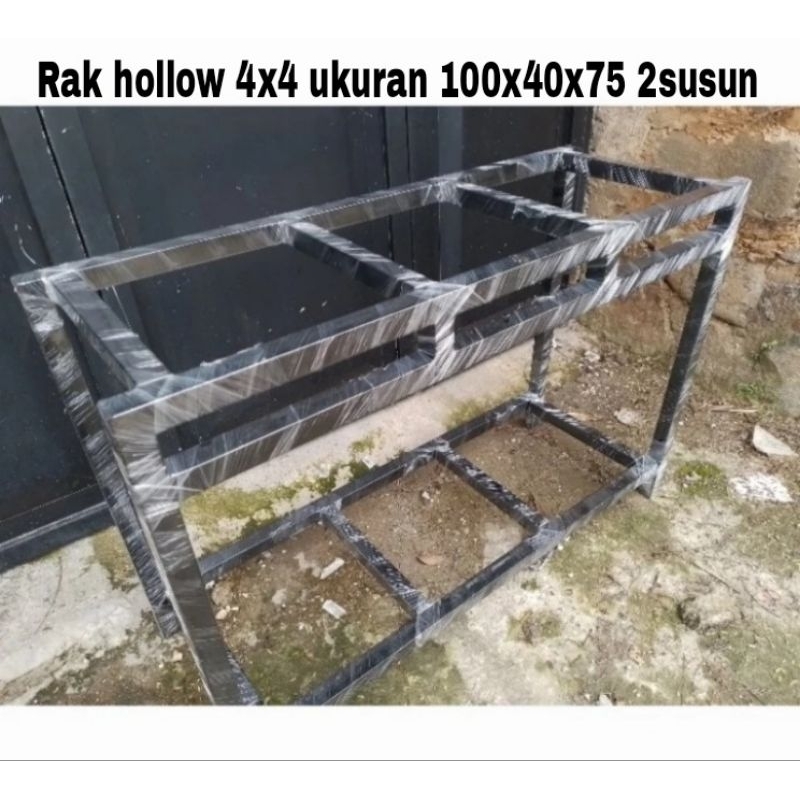 Rak aquarium murah hollow ukuran 100x40x75 2susun