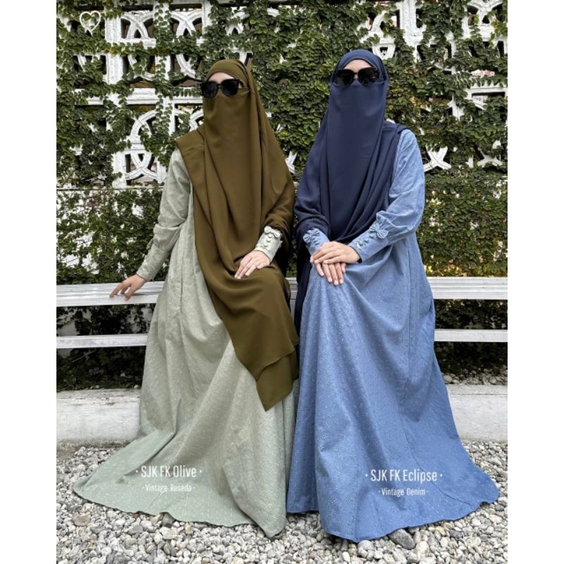 Vintage Series (Gamis Only) By Mahira Indonesia  *PRE ORDER*