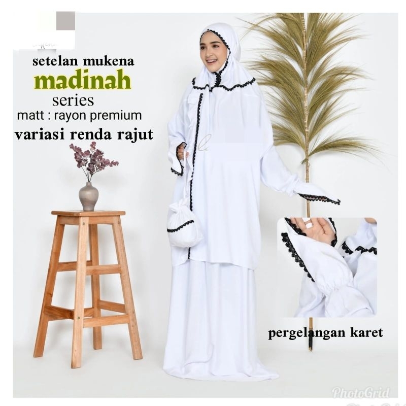MUKENA PUTUSAN BERLENGAN | MUKENA SETELAN BERLENGAN RAYON PREMIUM