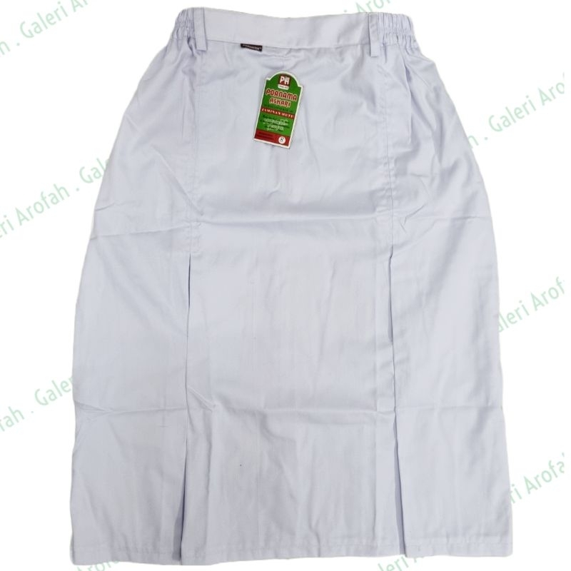 Rok span putih pendek