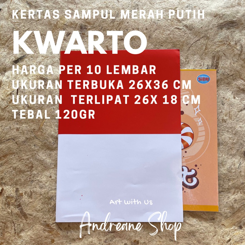 

RK Kertas Sampul A5 Kwarto MERAH PUTIH (10 lbr)
