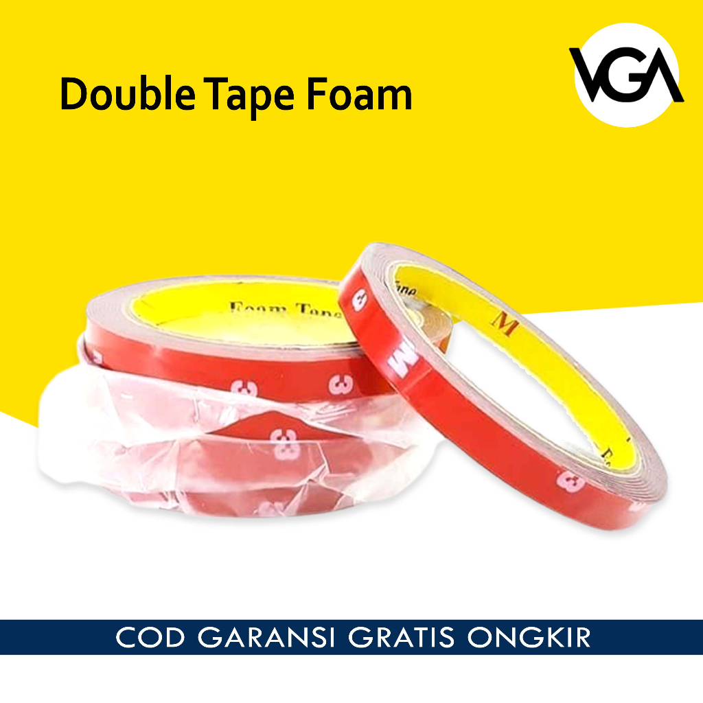 

Perekat Isolasi MMM 0.5cm x 3M Double Tape Foam Double Tape Bukan 3M VA094