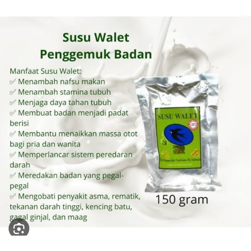 

susu walet penggemuk badan