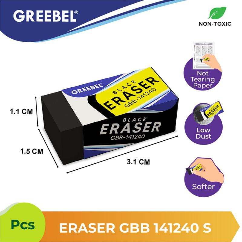 

PENGHAPUS PENSIL GREEBEL HITAM // BLACK ERASER GBB-141240