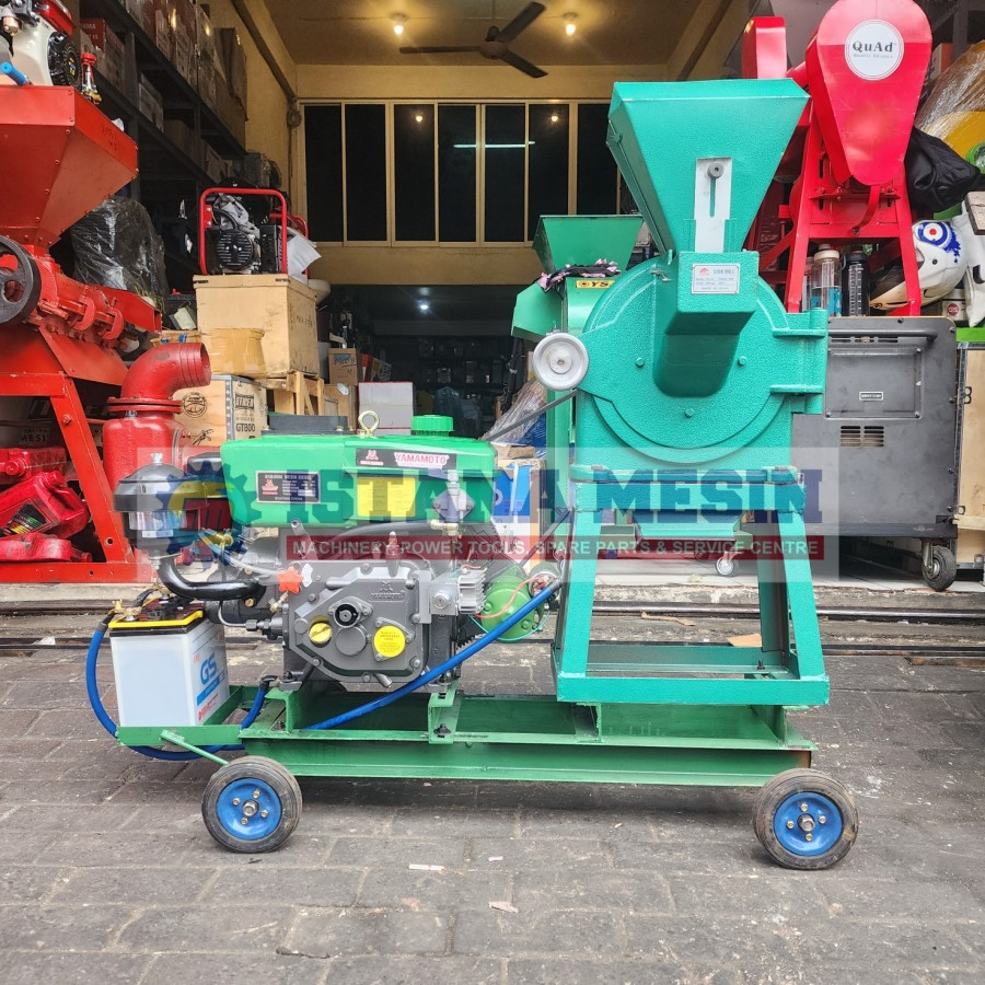 MESIN PENEPUNG GILINGAN JAGUNG KOPI BIJI KERING FFC 23 COMPLETE MESIN