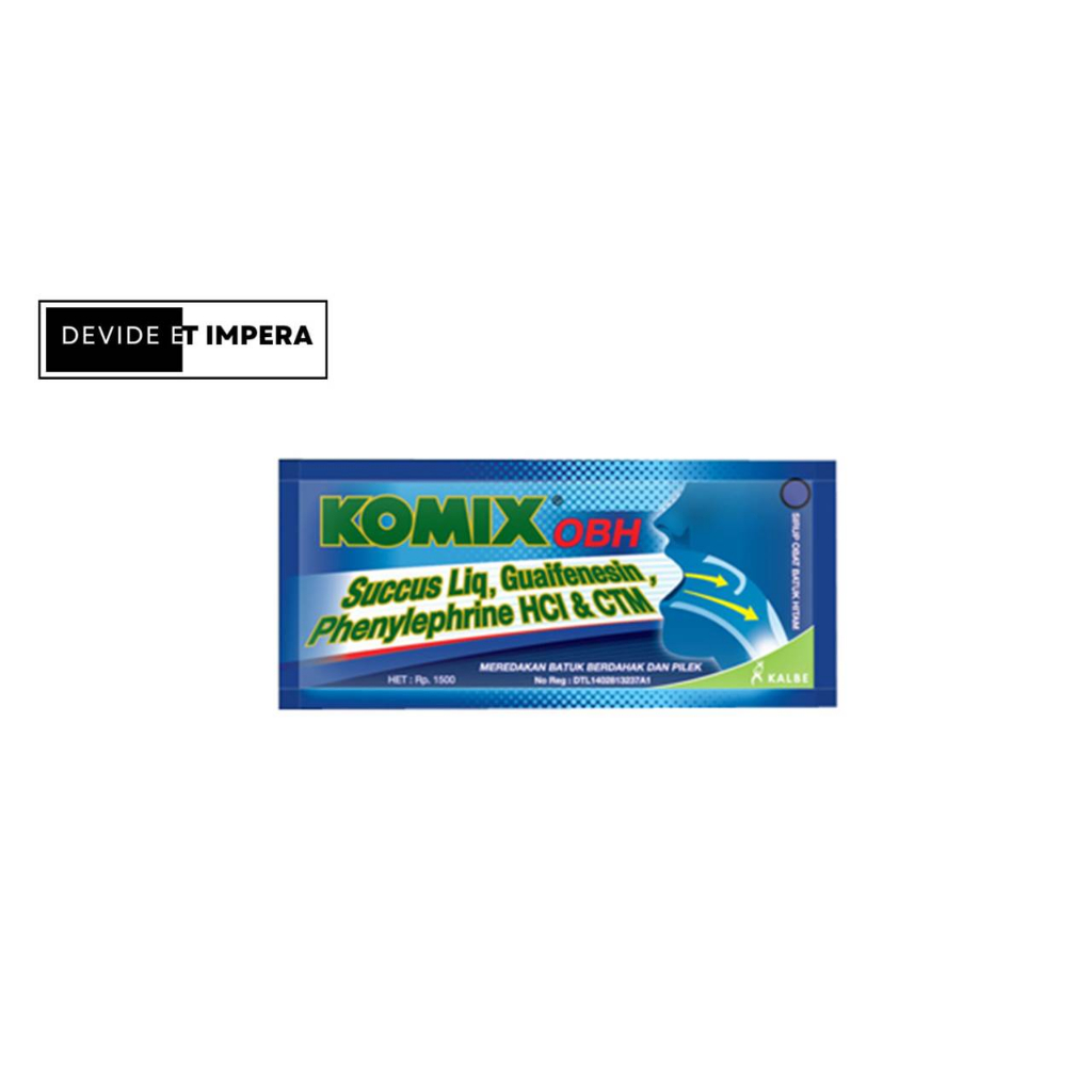 

Komix OBH 1 Sachet / Batuk Pilek Biru tua