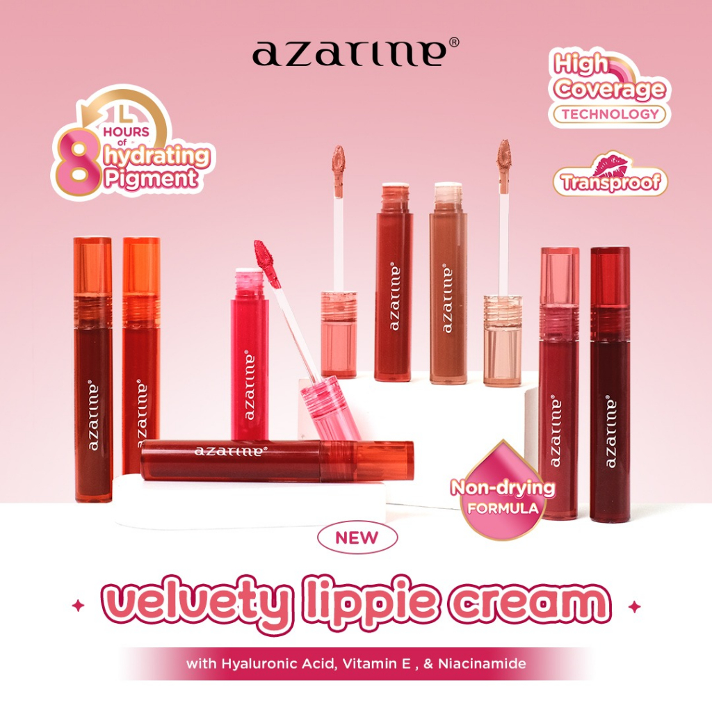 [Azarine x Red Velvet] Velvety Lippie Cream Lightweight Lip Velvet Lip Matte 3.2mL