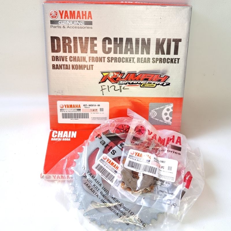 GEAR GIR SET RANTAI DRIVE CHAIN KIT F1ZR ORIGINAL